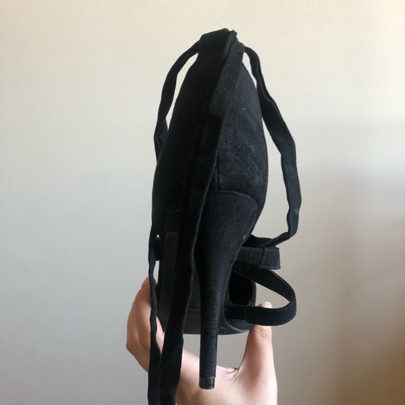 Suede lace up heels - Picture 6 of 7